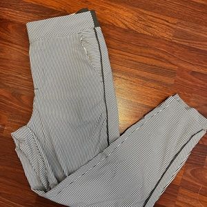 Athleta striped Brooklyn pants size 8